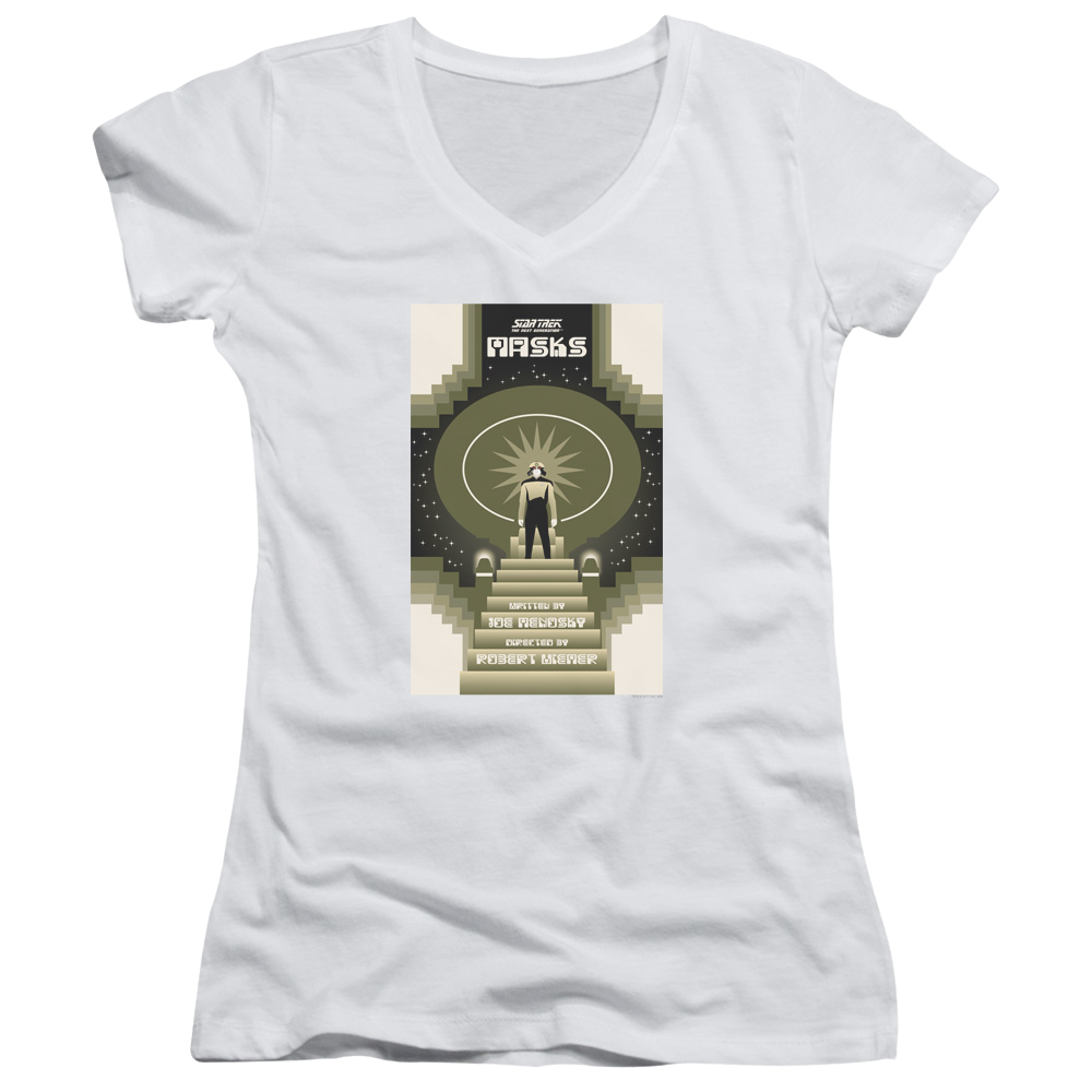 Star Trek The Next Generation Tng Season 7 Episode 17 - Juniors V-Neck T-Shirt Juniors V-Neck T-Shirt Star Trek