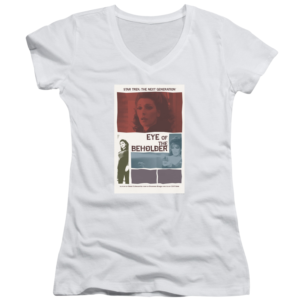 Star Trek The Next Generation Tng Season 7 Episode 18 - Juniors V-Neck T-Shirt Juniors V-Neck T-Shirt Star Trek