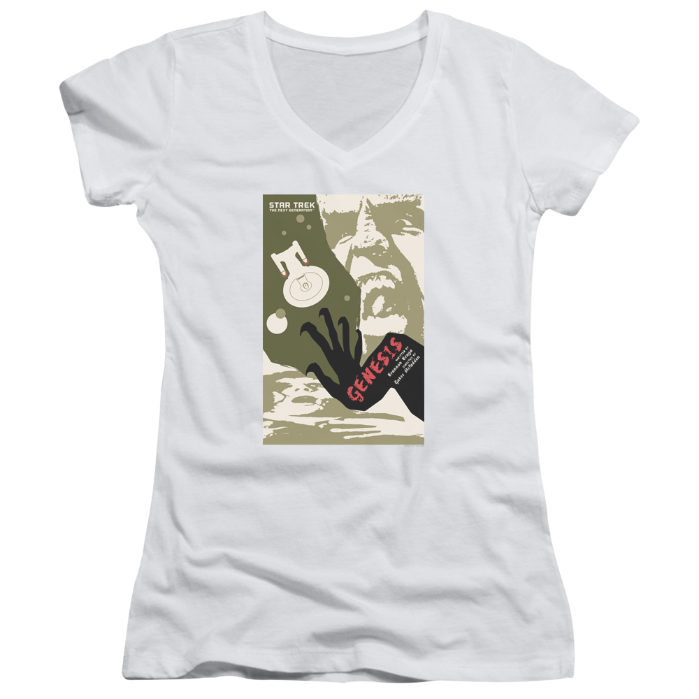 Star Trek The Next Generation Tng Season 7 Episode 19 - Juniors V-Neck T-Shirt Juniors V-Neck T-Shirt Star Trek