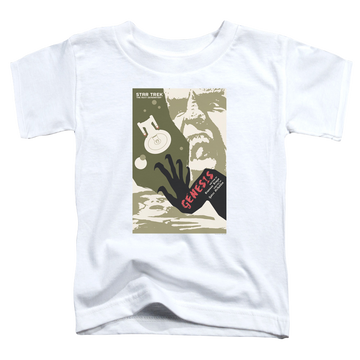 White toddler t-shirt with Star Trek The Next Generation Tng Season 7 Episode 19 graphic