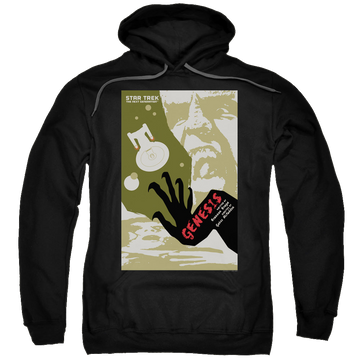 Black pullover hoodie with Star Trek The Next Generation Tng Season 7 Episode 19 graphic