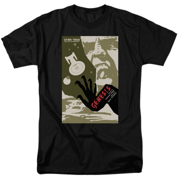 Black men's regular fit t-shirt with Star Trek The Next Generation S7 E19 graphic