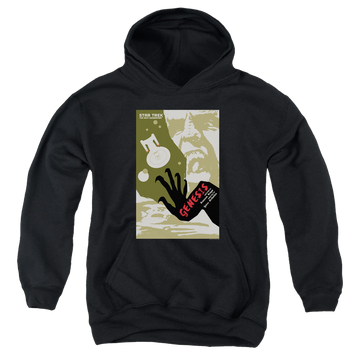 Black youth hoodie for ages 8 to 12 with Star Trek The Next Generation Tng Season 7 Episode 19 graphic