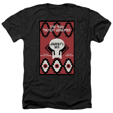Black men's heather t-shirt with Star Trek The Next Generation Tng Season 7 Episode 20 graphic