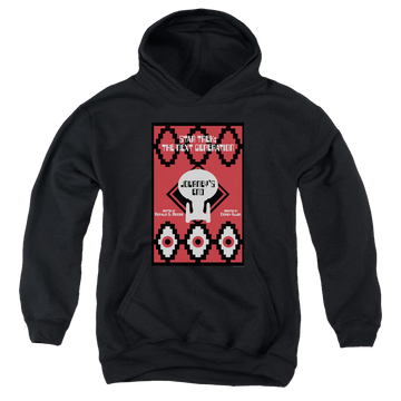 Black youth hoodie for ages 8 to 12 with Star Trek The Next Generation Tng Season 7 Episode 20 graphic