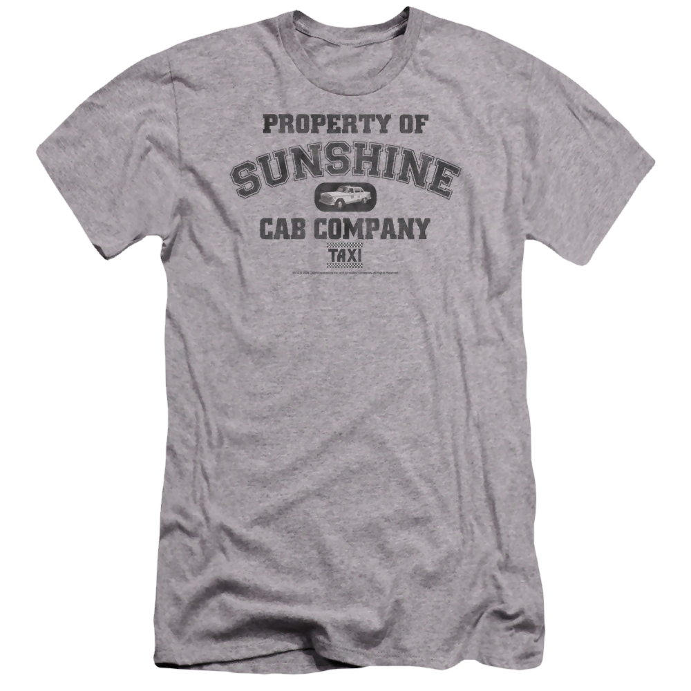 Taxi Property Of Sunshine Cab - Men's Premium Slim Fit T-Shirt Men's Premium Slim Fit T-Shirt Taxi