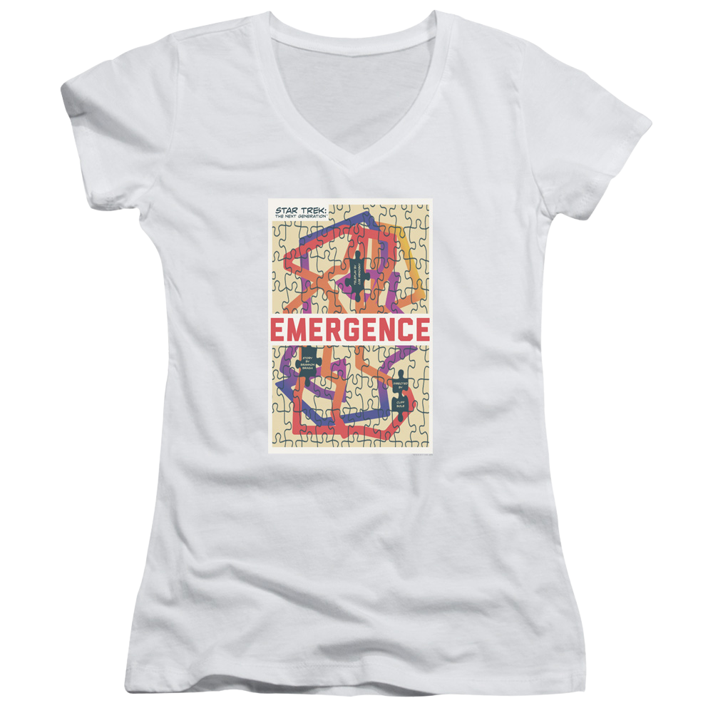 Star Trek The Next Generation Tng Season 7 Episode 23 - Juniors V-Neck T-Shirt Juniors V-Neck T-Shirt Star Trek