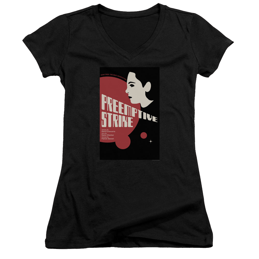 Star Trek The Next Generation Tng Season 7 Episode 24 - Juniors V-Neck T-Shirt Juniors V-Neck T-Shirt Star Trek