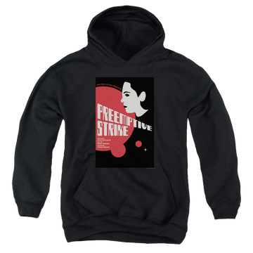 Black youth hoodie for ages 8 to 12 with Star Trek The Next Generation Tng Season 7 Episode 24 graphic