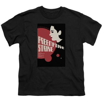 Black youth t-shirt for ages 8 to 12 with Star Trek The Next Generation Tng Season 7 Episode 24 graphic