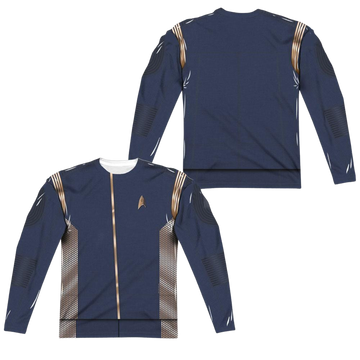Star Trek Discovery Discovery Uniform Men's All-Over Print Long Sleeve T-Shirt Men's All-Over Print Long Sleeve Star Trek