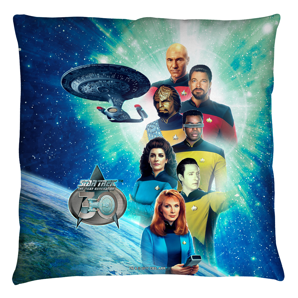 Star Trek The Next Generation 30 Crew - Throw Pillows Throw Pillows Star Trek
