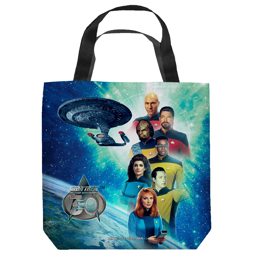 Star Trek The Next Generation 30 Crew - Tote Bag Tote Bags Star Trek