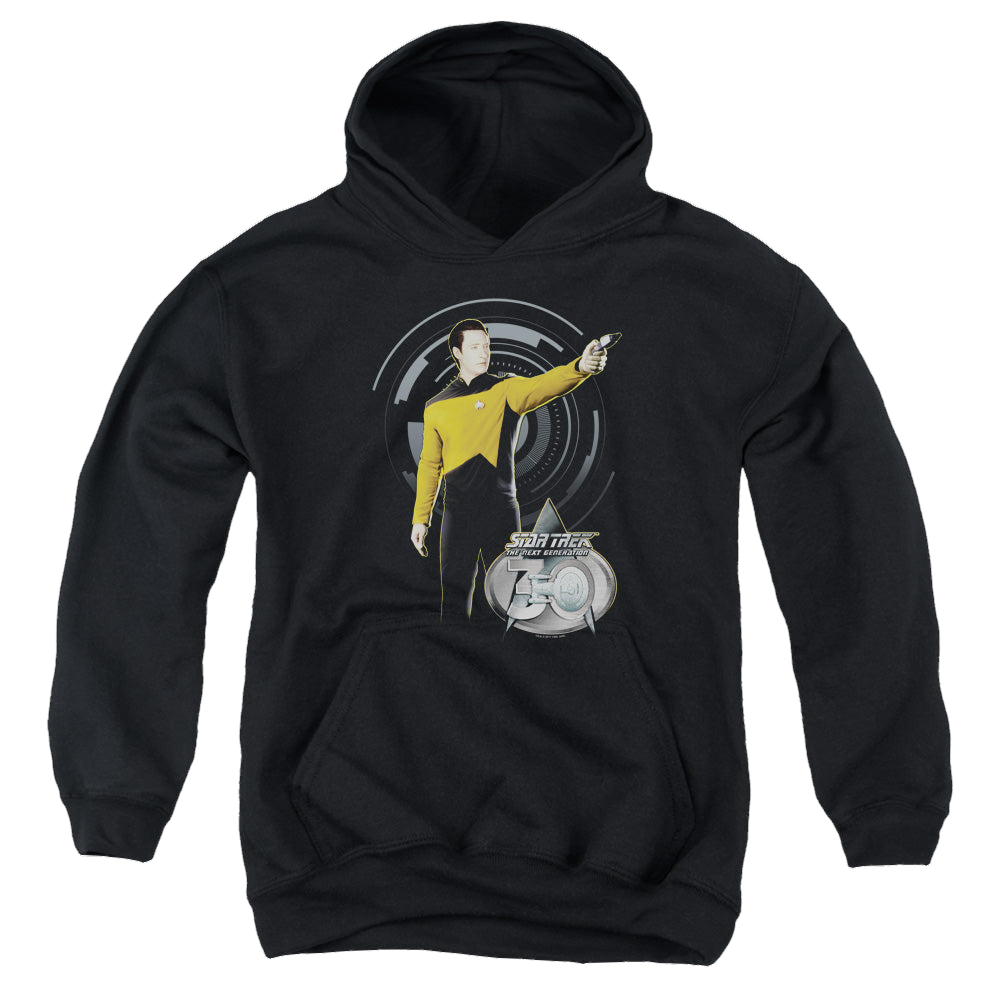 Star Trek The Next Generation Data 30 - Youth Hoodie Youth Hoodie (Ages 8-12) Star Trek