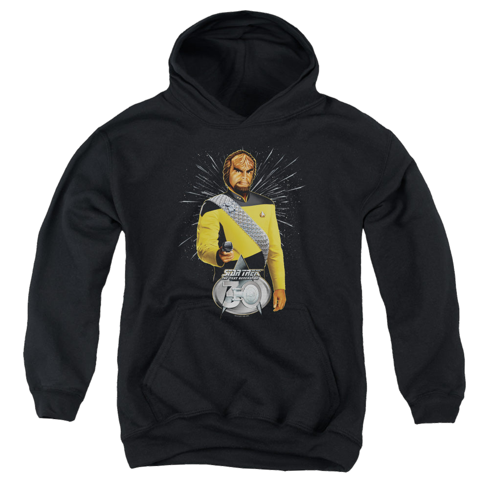 Star Trek The Next Generation Worf 30 - Youth Hoodie Youth Hoodie (Ages 8-12) Star Trek