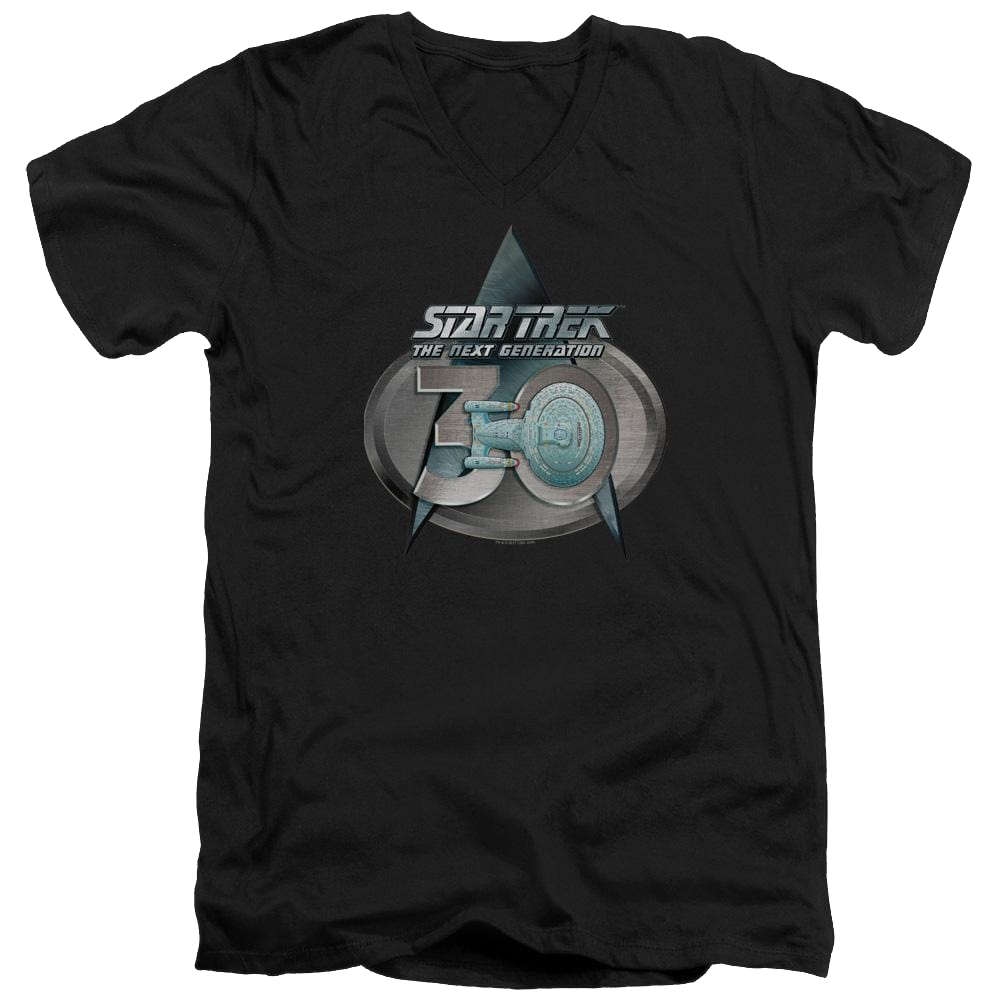 Star Trek Tng 30 Logo Men's V-Neck T-Shirt Men's V-Neck T-Shirt Star Trek