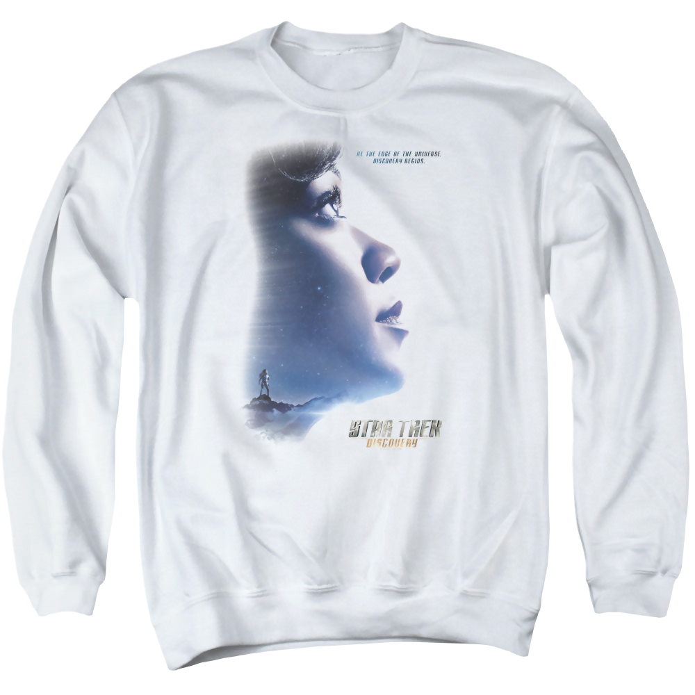 Star Trek Discovery Discovery Begins - Men's Crewneck Sweatshirt Men's Crewneck Sweatshirt Star Trek