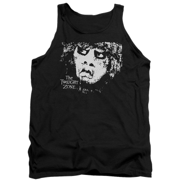 Black men's tank with The Twilight Zone Winger graphic