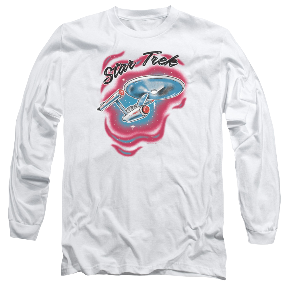 Star Trek Trek Airbrush Men's Long Sleeve T-Shirt Men's Long Sleeve T-Shirt Star Trek
