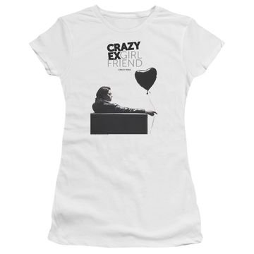White juniors t-shirt with Crazy Ex-Girlfriend Crazy Ex Girlfriend graphic