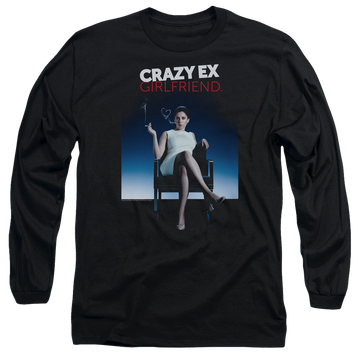 Black men's long sleeve t-shirt with Crazy Ex-Girlfriend Crazy Ex Girlfriend graphic