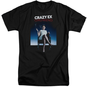 Black men's tall fit t-shirt with Crazy Ex-Girlfriend Crazy Ex Girlfriend graphic