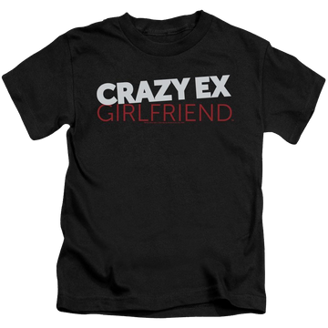 Black kid's t-shirt for ages 4 to 7 with Crazy Ex-Girlfriend Crazy Ex Girlfriend graphic