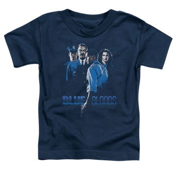 Navy toddler t-shirt with Blue Bloods graphic