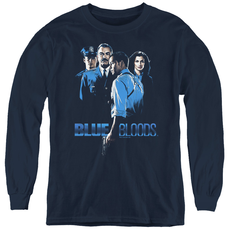 Blue Bloods Blue Bloods - Youth Long Sleeve T-Shirt Youth Long Sleeve T-Shirt Blue Bloods