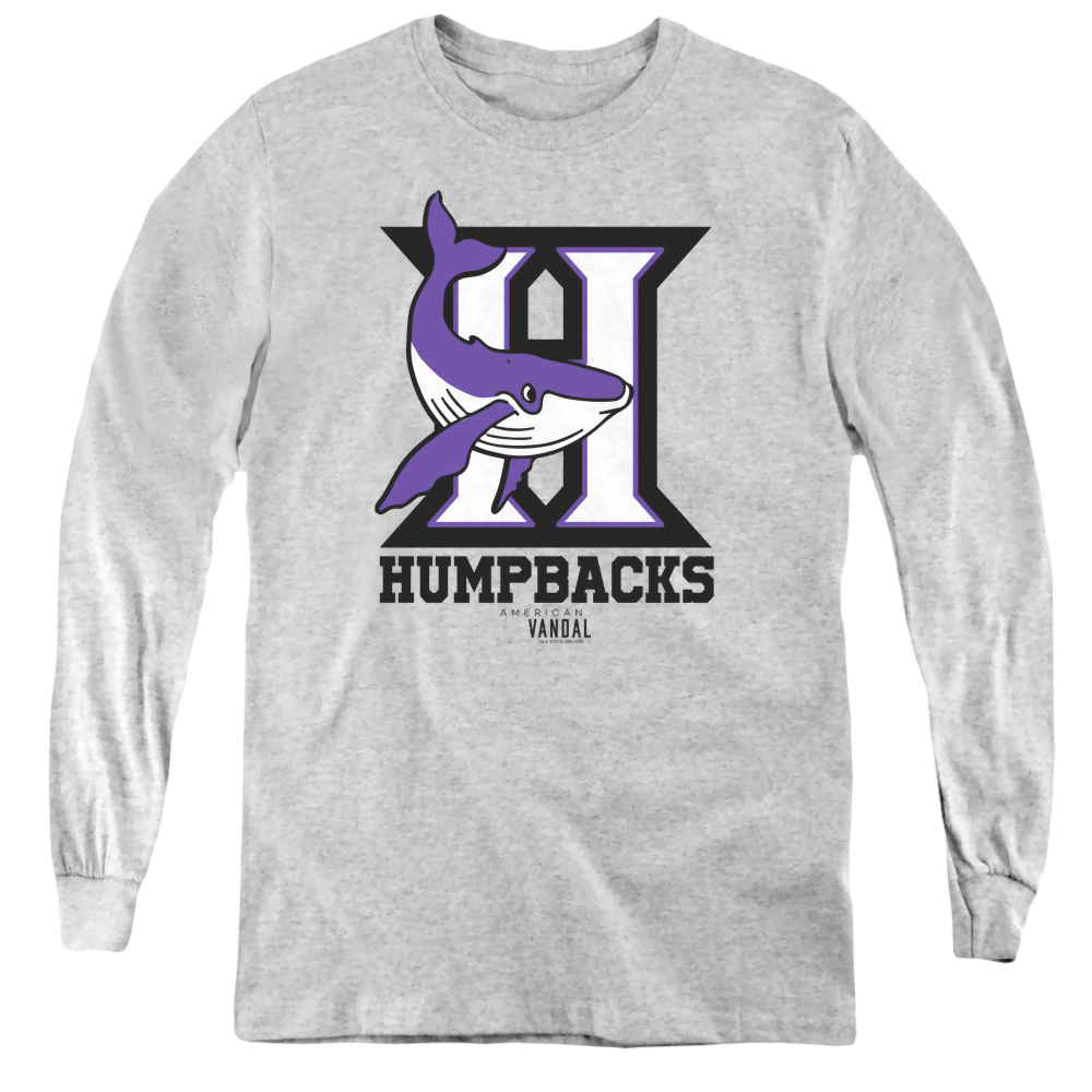 American Vandal Humpbacks - Youth Long Sleeve T-Shirt Youth Long Sleeve T-Shirt American Vandal