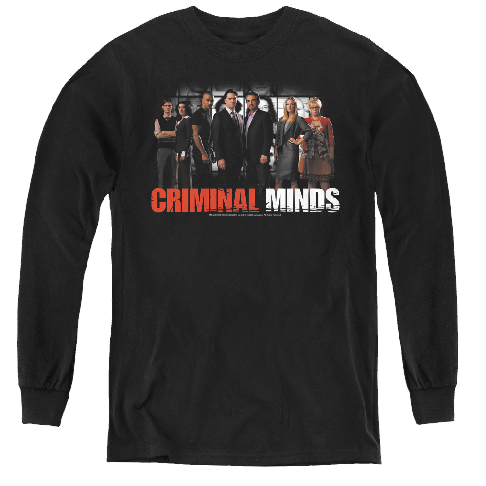 Criminal Minds The Brain Trust - Youth Long Sleeve T-Shirt Youth Long Sleeve T-Shirt Criminal Minds