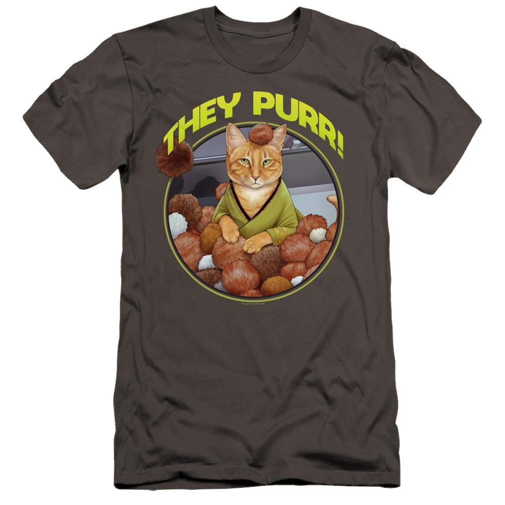 Star Trek The Original Series The Purr - Men's Premium Slim Fit T-Shirt Men's Premium Slim Fit T-Shirt Star Trek