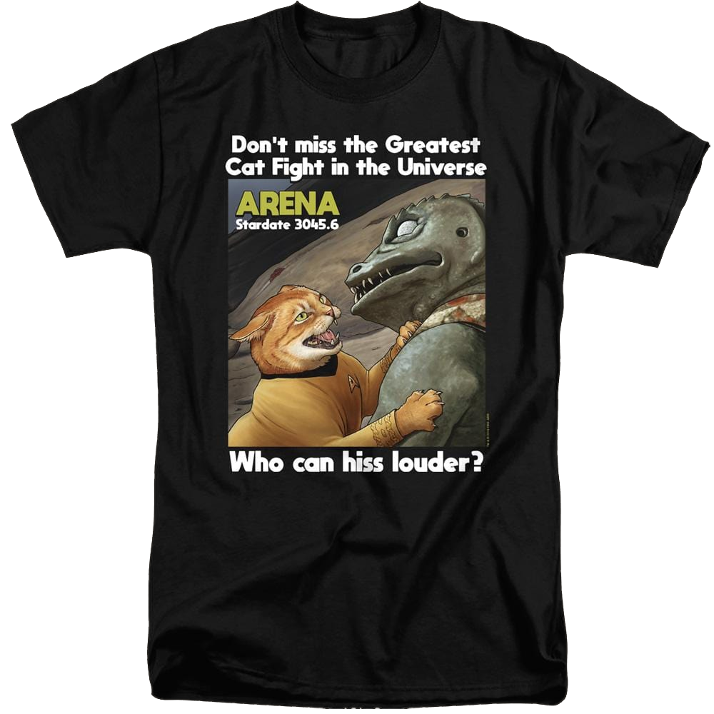 Star Trek The Original Series Cat Fight - Men's Tall Fit T-Shirt Men's Tall Fit T-Shirt Star Trek
