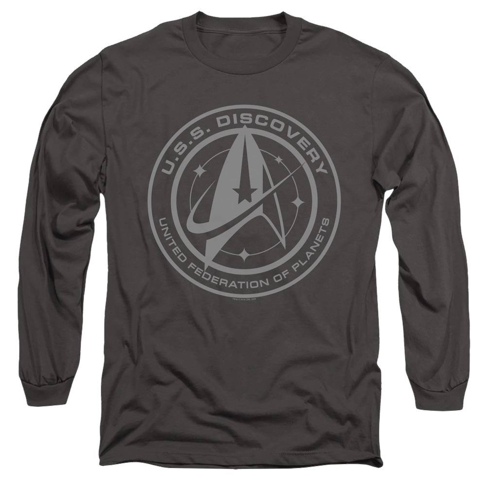 Star Trek Discovery Discovery Crest - Men's Long Sleeve T-Shirt Men's Long Sleeve T-Shirt Star Trek