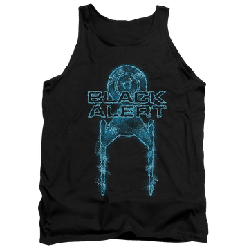 Black men's tank with Star Trek Discovery Black Alert graphic
