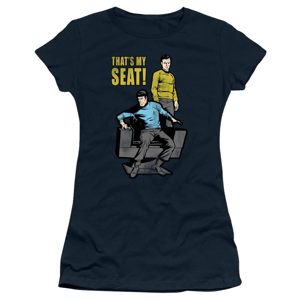Star Trek The Original Series My Seat - Juniors T-Shirt Juniors T-Shirt Star Trek