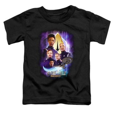 Black toddler t-shirt with Star Trek Discovery Discoverys Finest graphic