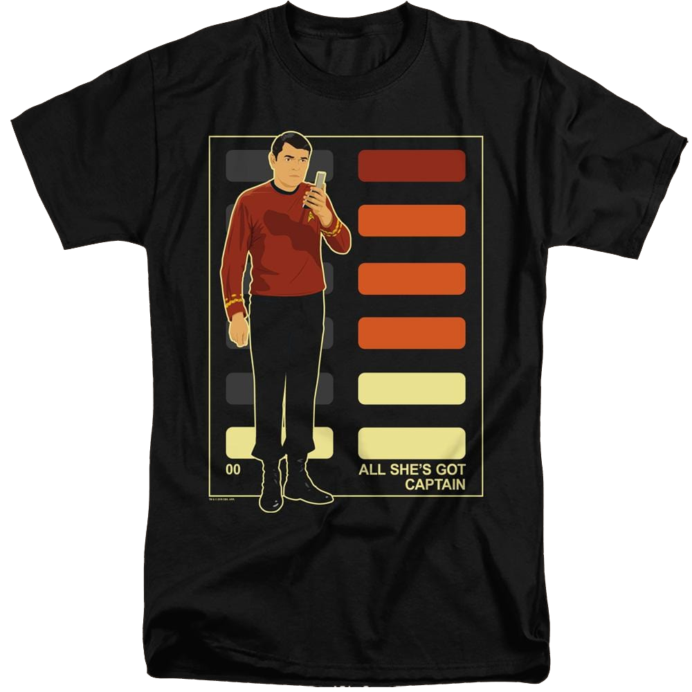 Star Trek The Original Series All Shes Got Captain - Men's Tall Fit T-Shirt Men's Tall Fit T-Shirt Star Trek