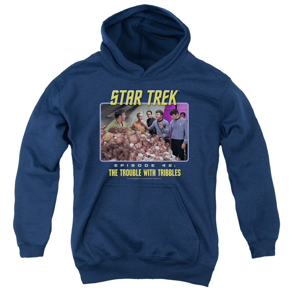 Star Trek The Original Series The Trouble With Tribbles - Youth Hoodie Youth Hoodie (Ages 8-12) Star Trek