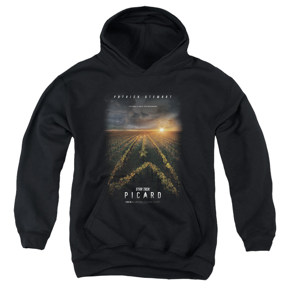 Star Trek Picard Picard Poster - Youth Hoodie Youth Hoodie (Ages 8-12) Star Trek