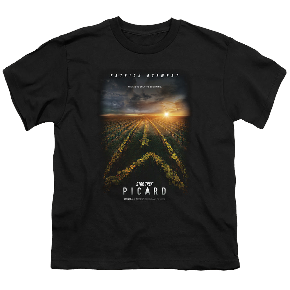 Star Trek Picard Picard Poster - Youth T-Shirt Youth T-Shirt (Ages 8-12) Star Trek