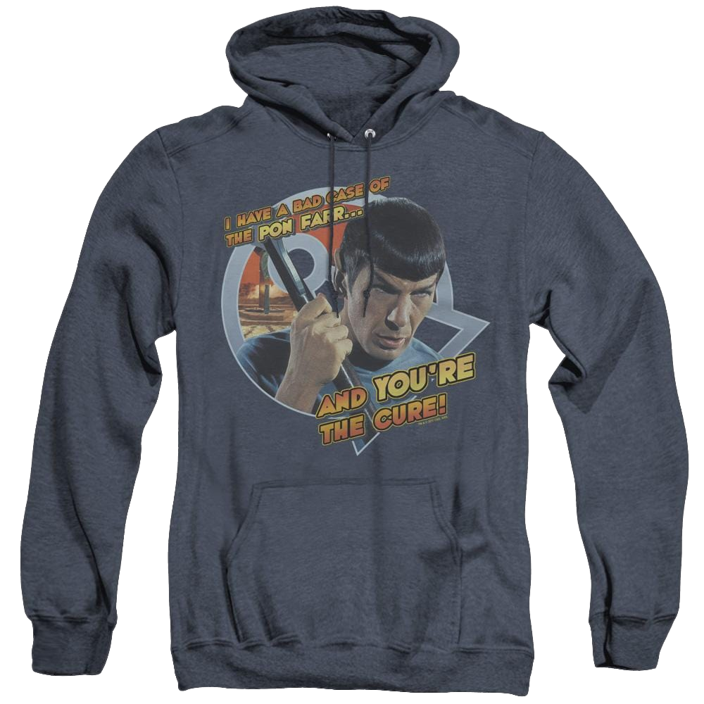 Star Trek The Original Series Pon Far - Heather Pullover Hoodie Heather Pullover Hoodie Star Trek