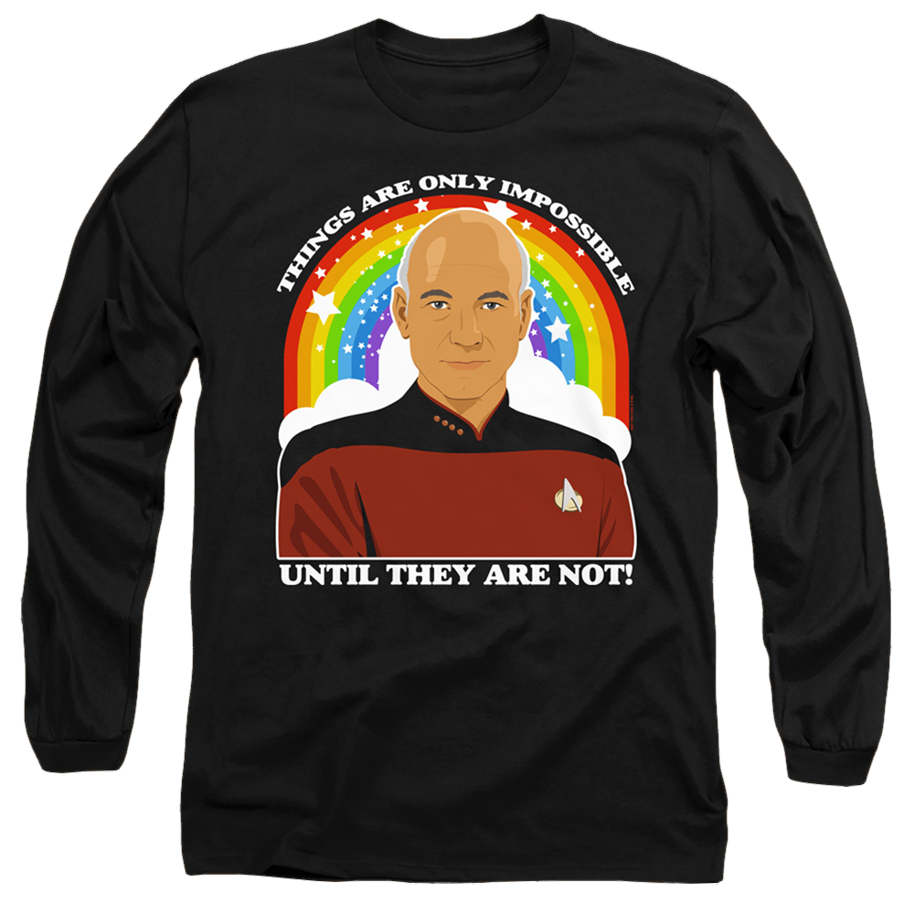 Star Trek The Next Generation Impossible - Men's Long Sleeve T-Shirt Men's Long Sleeve T-Shirt Star Trek
