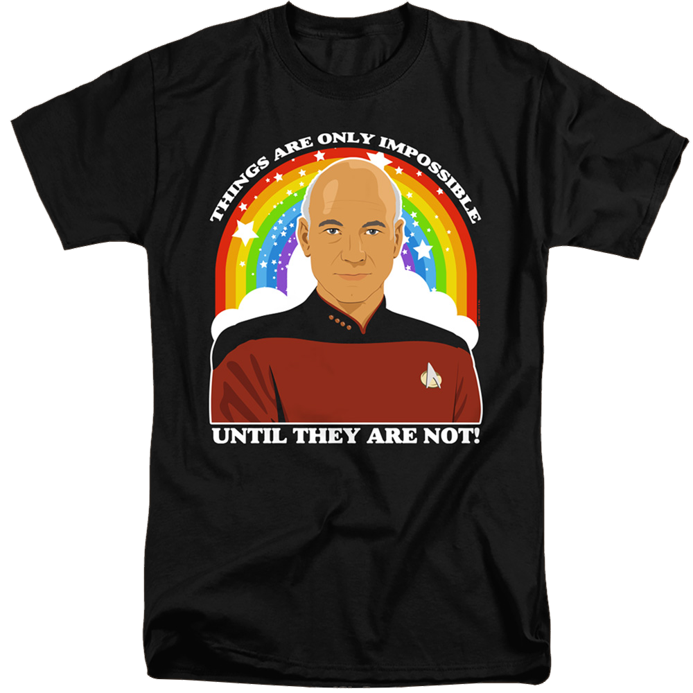 Star Trek The Next Generation Impossible - Men's Tall Fit T-Shirt Men's Tall Fit T-Shirt Star Trek