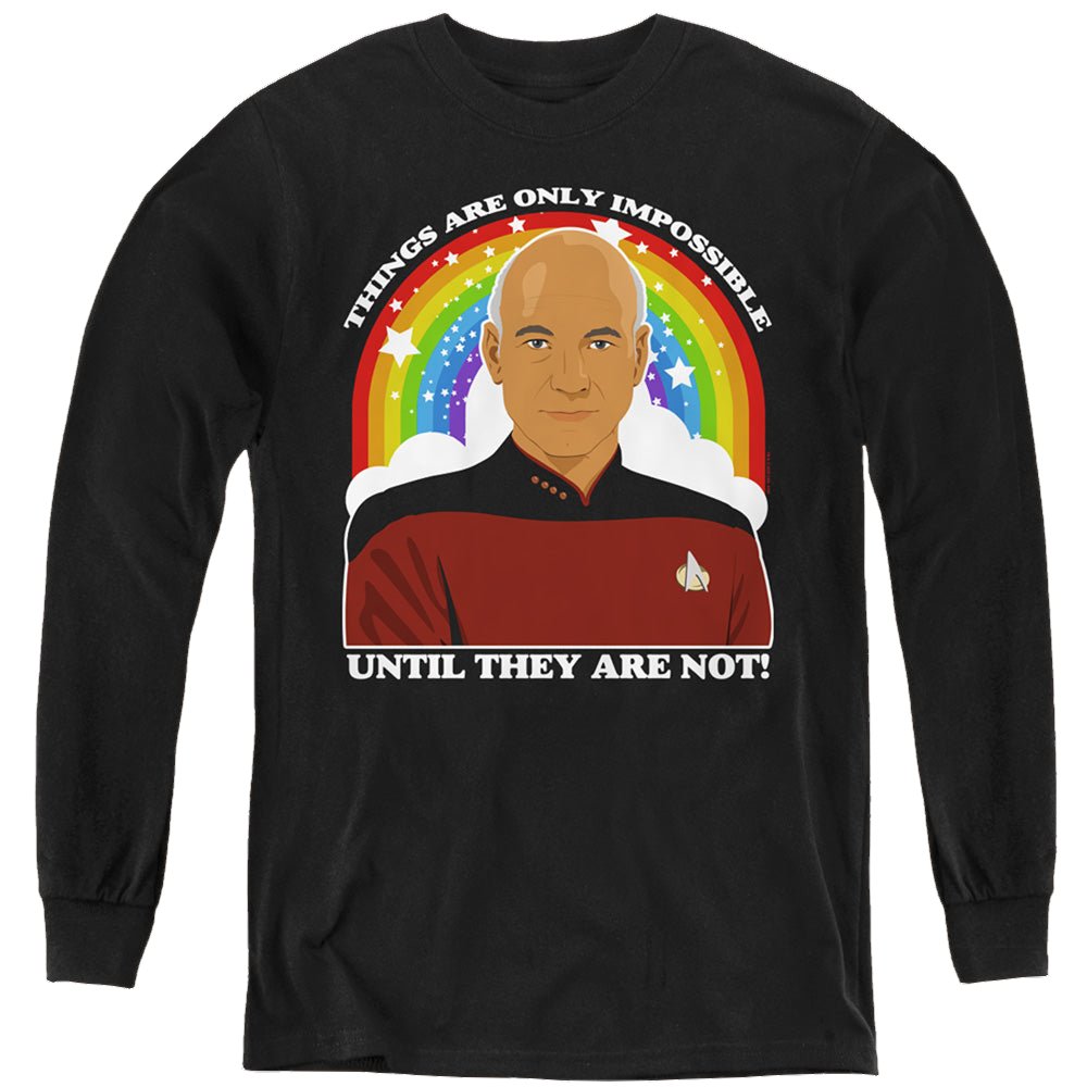 Star Trek The Next Generation Impossible - Youth Long Sleeve T-Shirt Youth Long Sleeve T-Shirt Star Trek