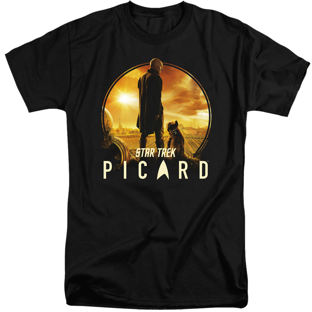 Star Trek Picard A Man And His Dog - Men's Tall Fit T-Shirt Men's Tall Fit T-Shirt Star Trek