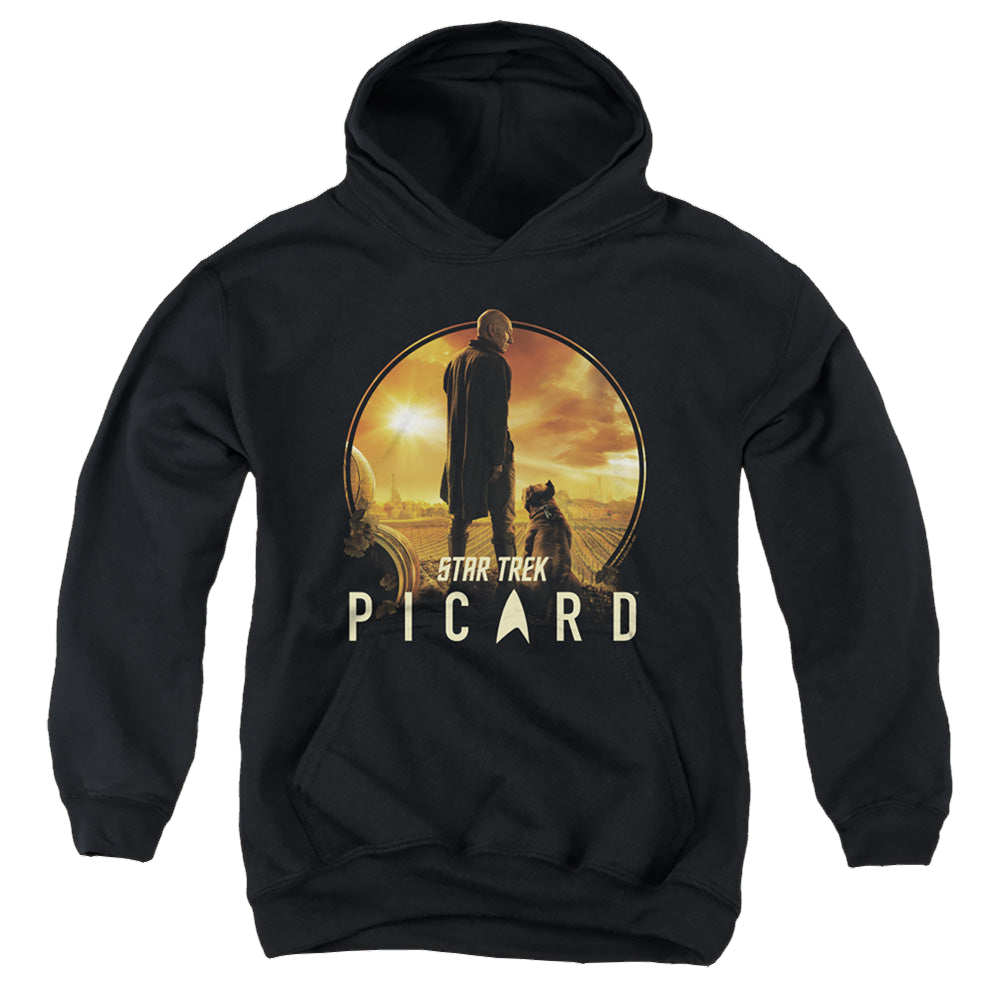 Star Trek Picard A Man And His Dog - Youth Hoodie Youth Hoodie (Ages 8-12) Star Trek