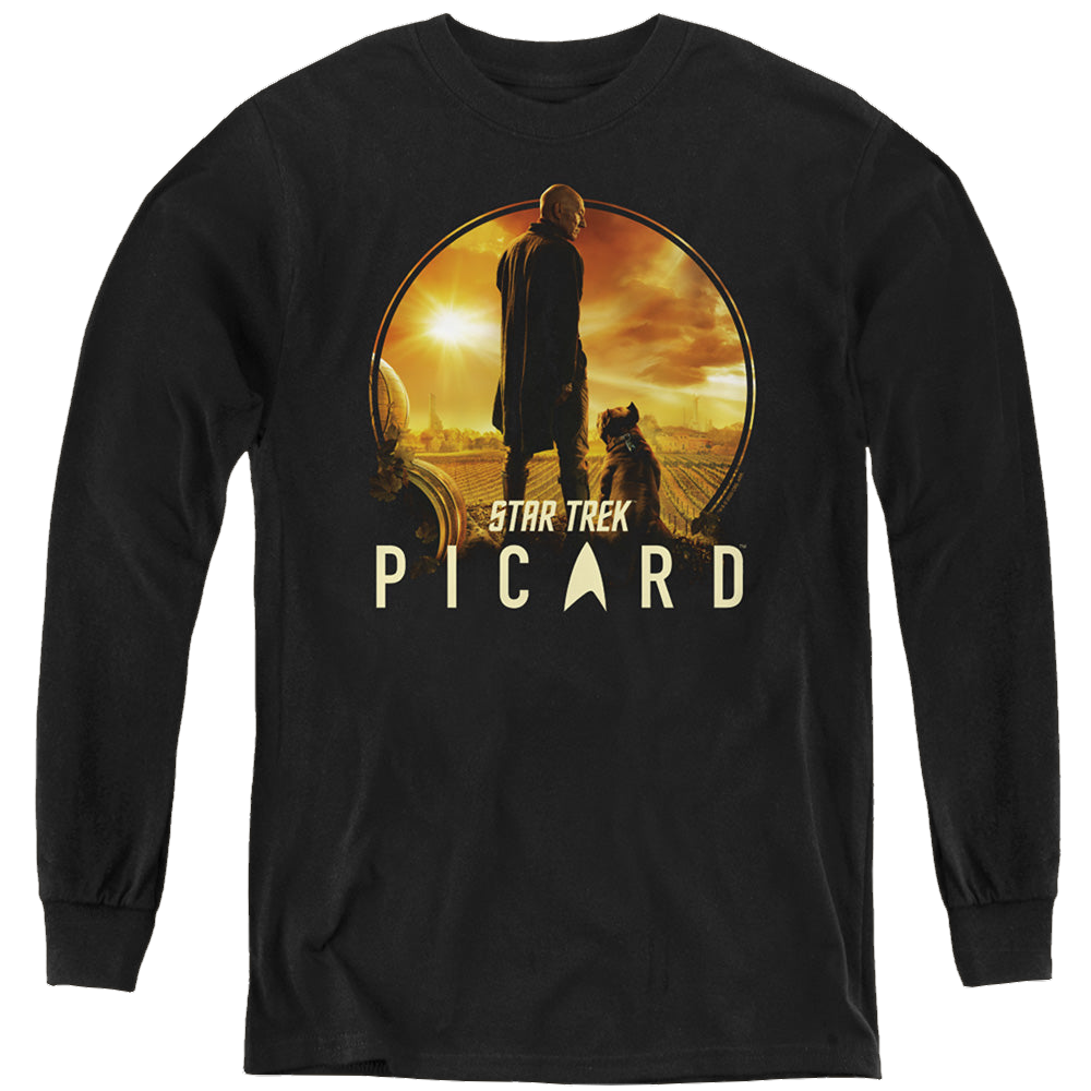 Star Trek Picard A Man And His Dog - Youth Long Sleeve T-Shirt Youth Long Sleeve T-Shirt Star Trek