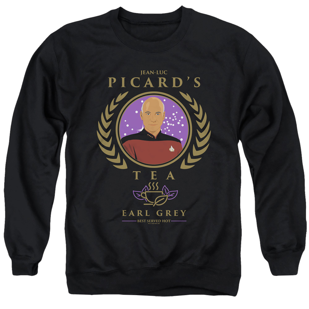 Star Trek The Next Generation Tea Earl Grey Hot - Men's Crewneck Sweatshirt Men's Crewneck Sweatshirt Star Trek