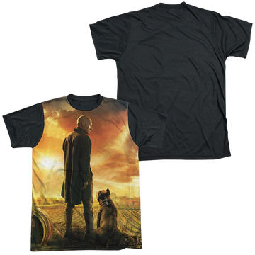 Star Trek Picard Poster men's black back t-shirt